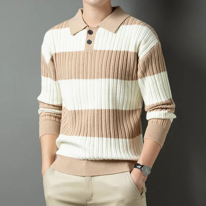 Porter Striped Knit Polo