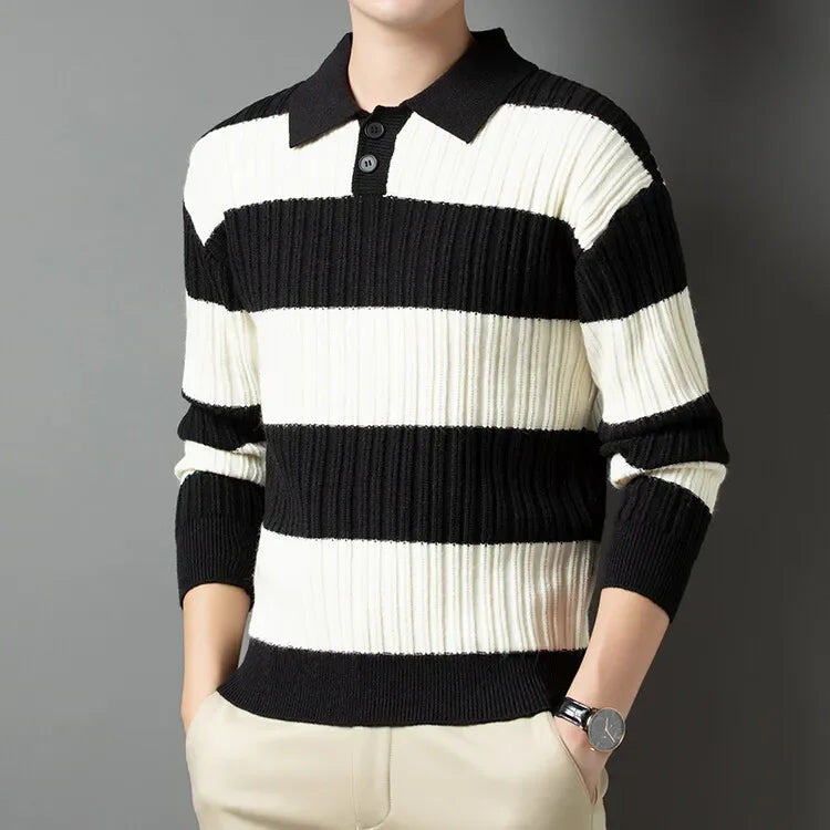 Porter Striped Knit Polo