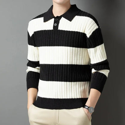Porter Striped Knit Polo