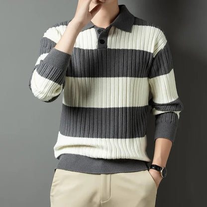 Porter Striped Knit Polo