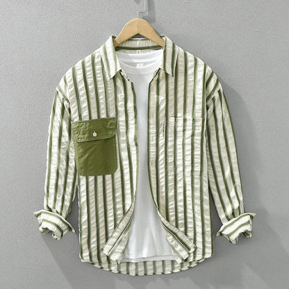 Easton Striped Patch Shirt
