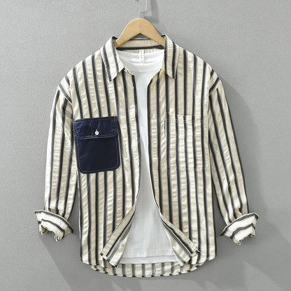 Easton Striped Patch Shirt