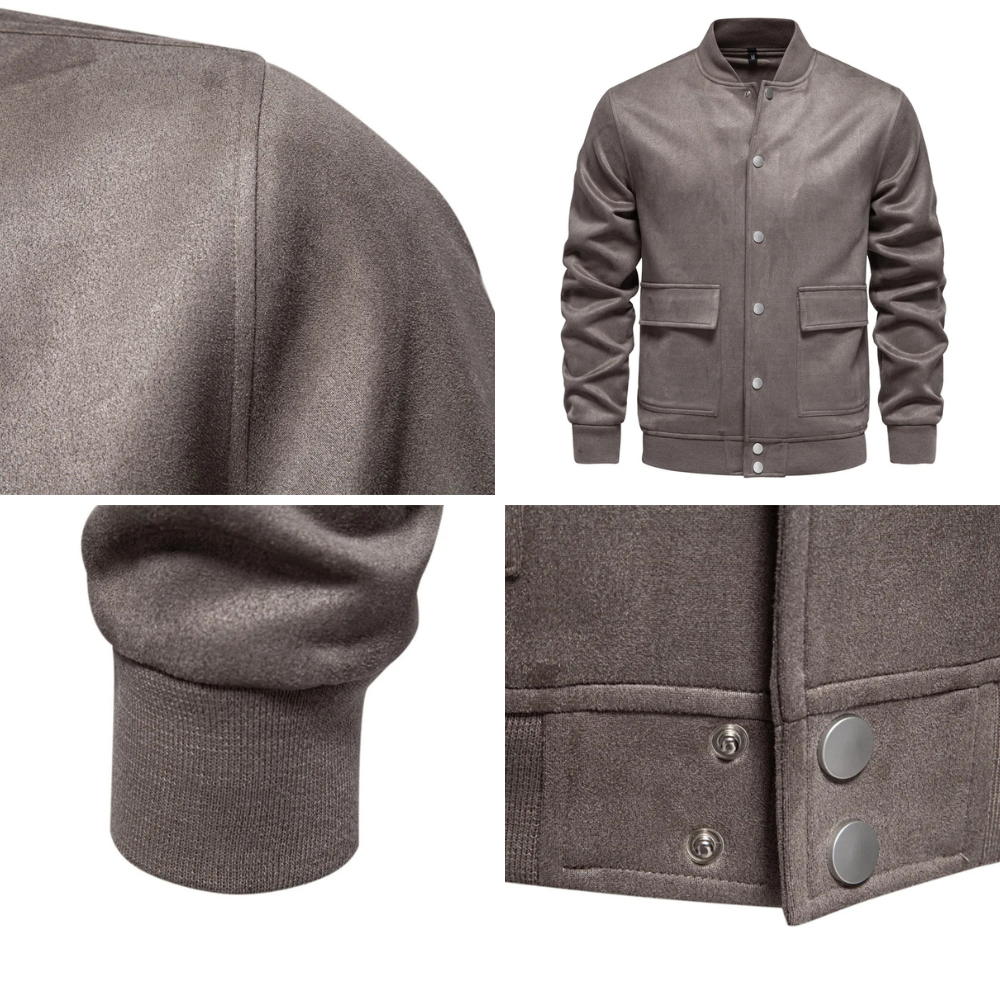 Easton Suede Bomber Jacket