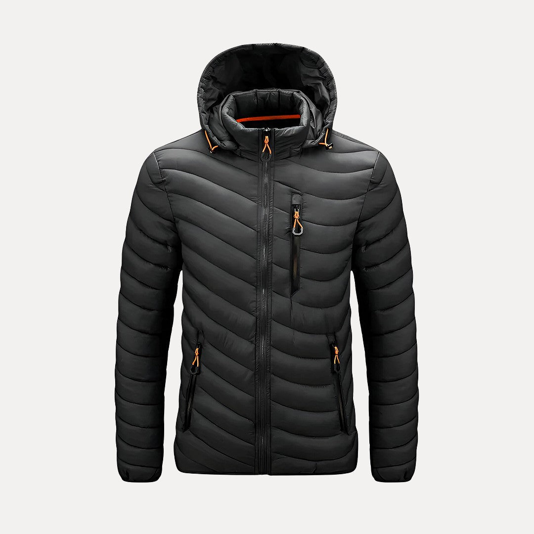 Grey Hooded Jacket
