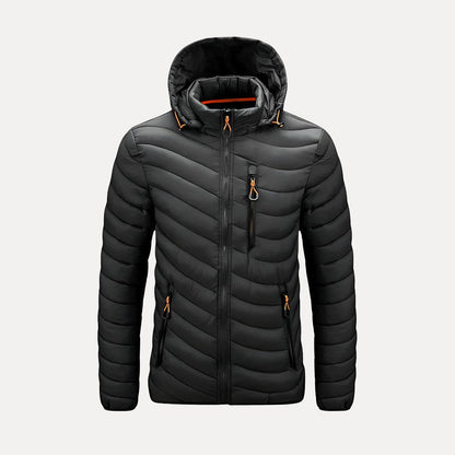 Grey Hooded Jacket