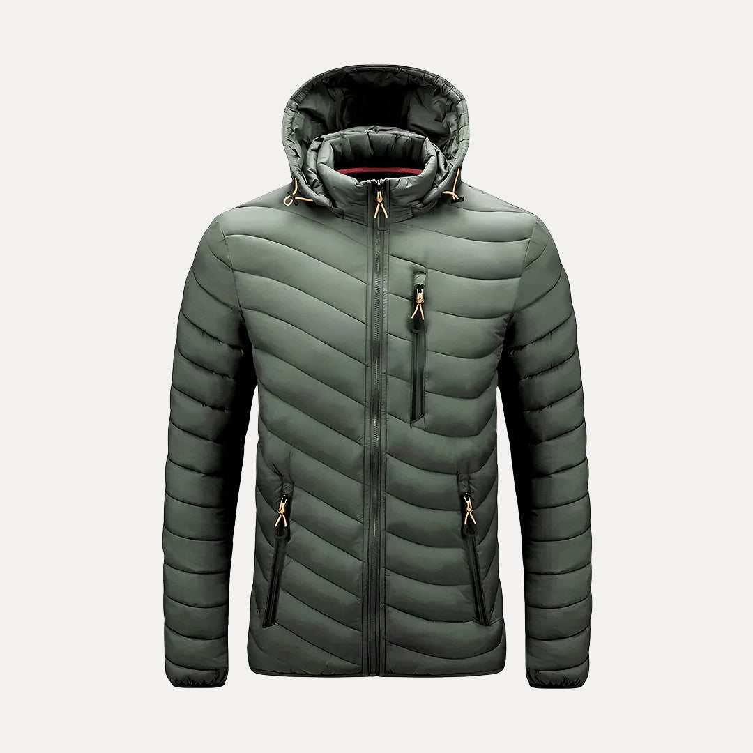 Grey Hooded Jacket