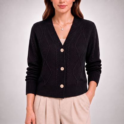 Elle Cable Knit Cardigan