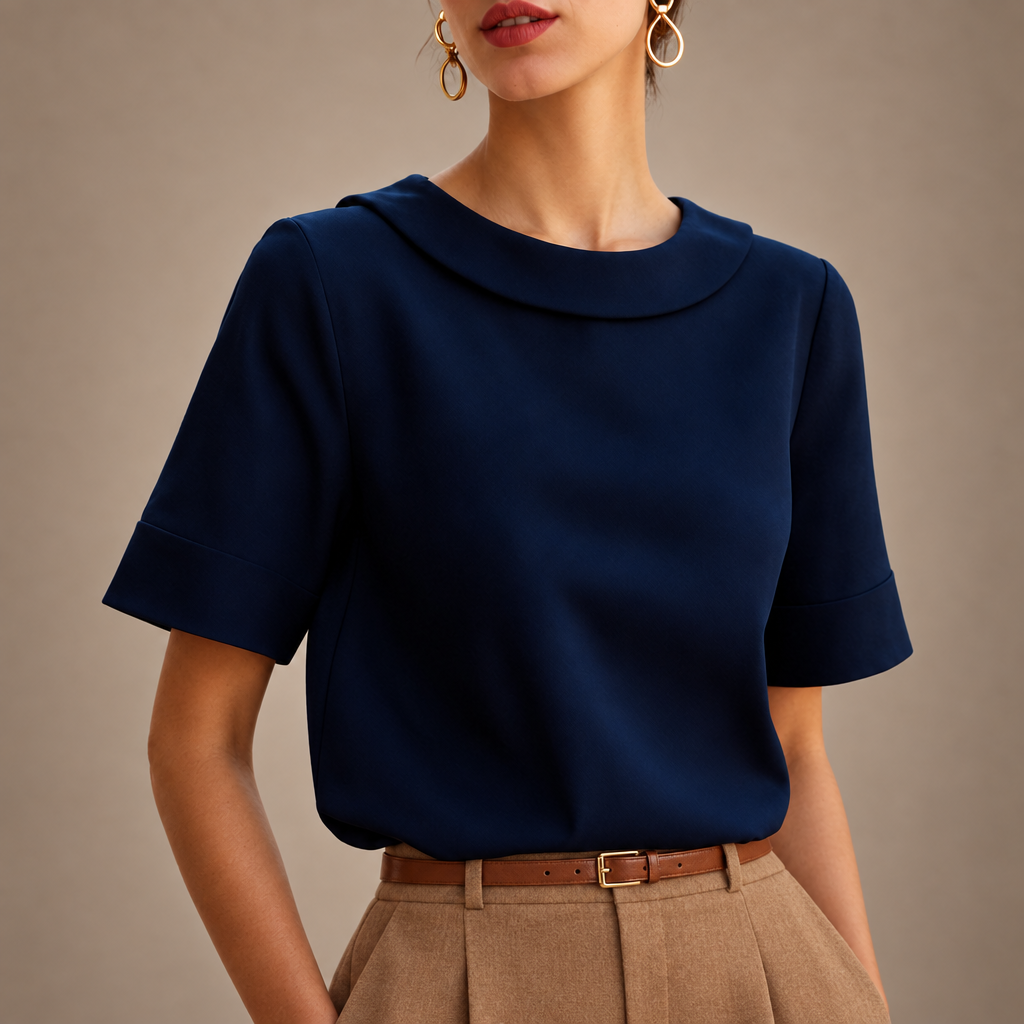 Camille Round Neck Blouse