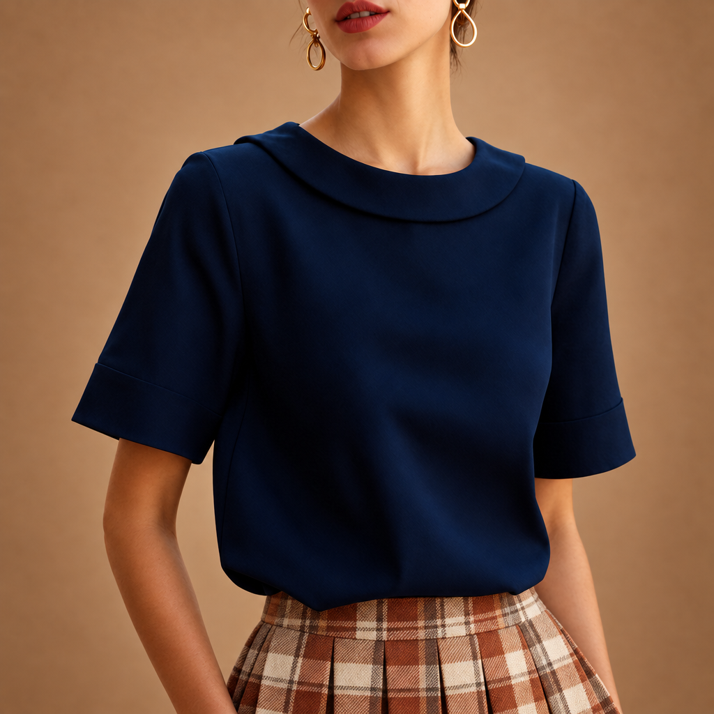 Camille Round Neck Blouse