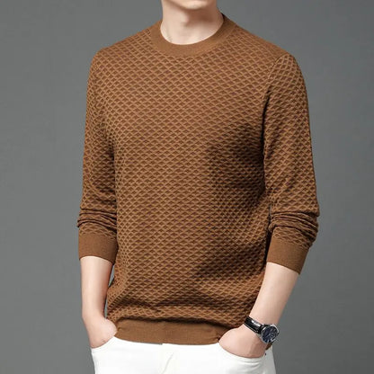 Honeycomb Knit Long-Sleeve