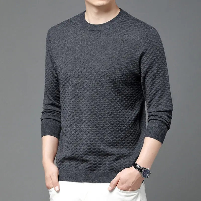 Honeycomb Knit Long-Sleeve