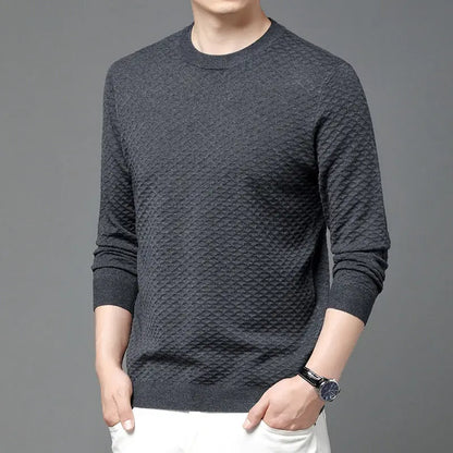 Honeycomb Knit Long-Sleeve
