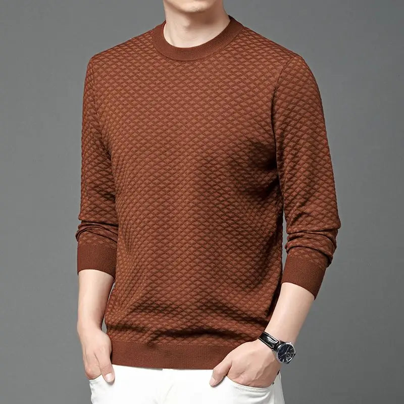 Honeycomb Knit Long-Sleeve
