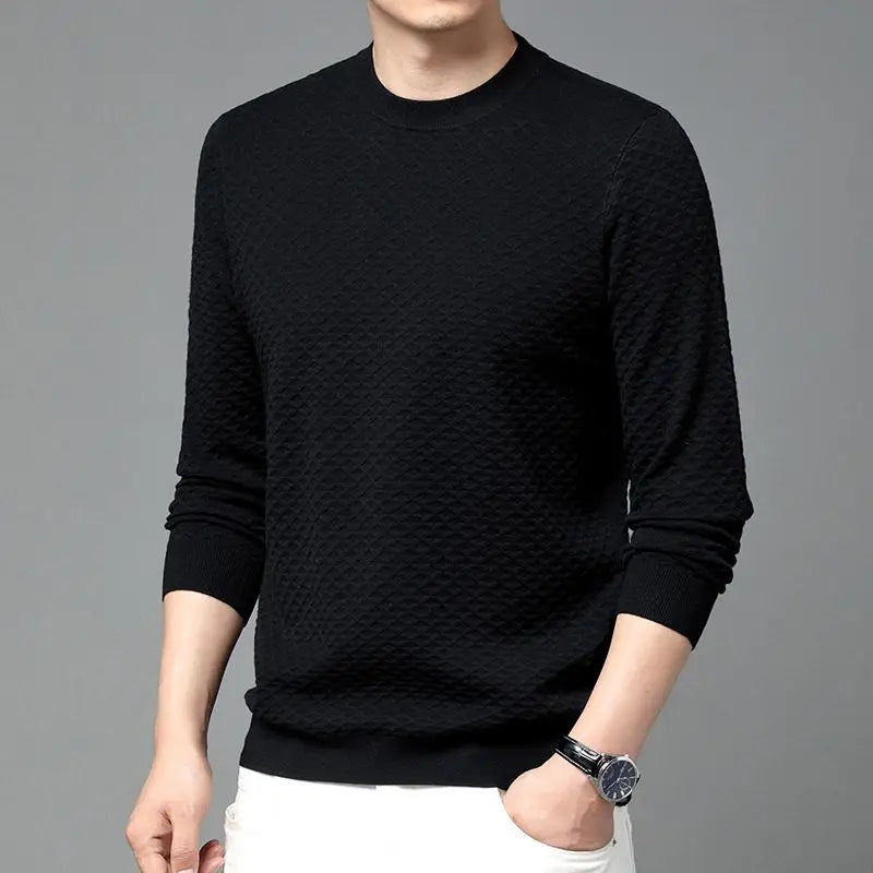 Honeycomb Knit Long-Sleeve