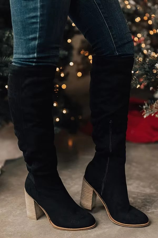 Lerida Suede Knee Boots
