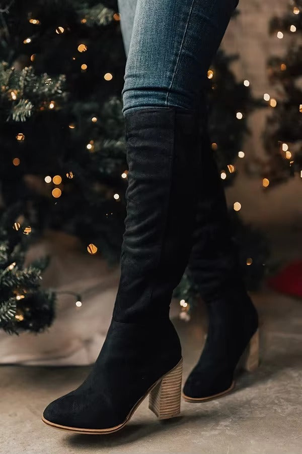 Lerida Suede Knee Boots