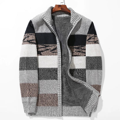 Jacques Color Block Wool Cardigan