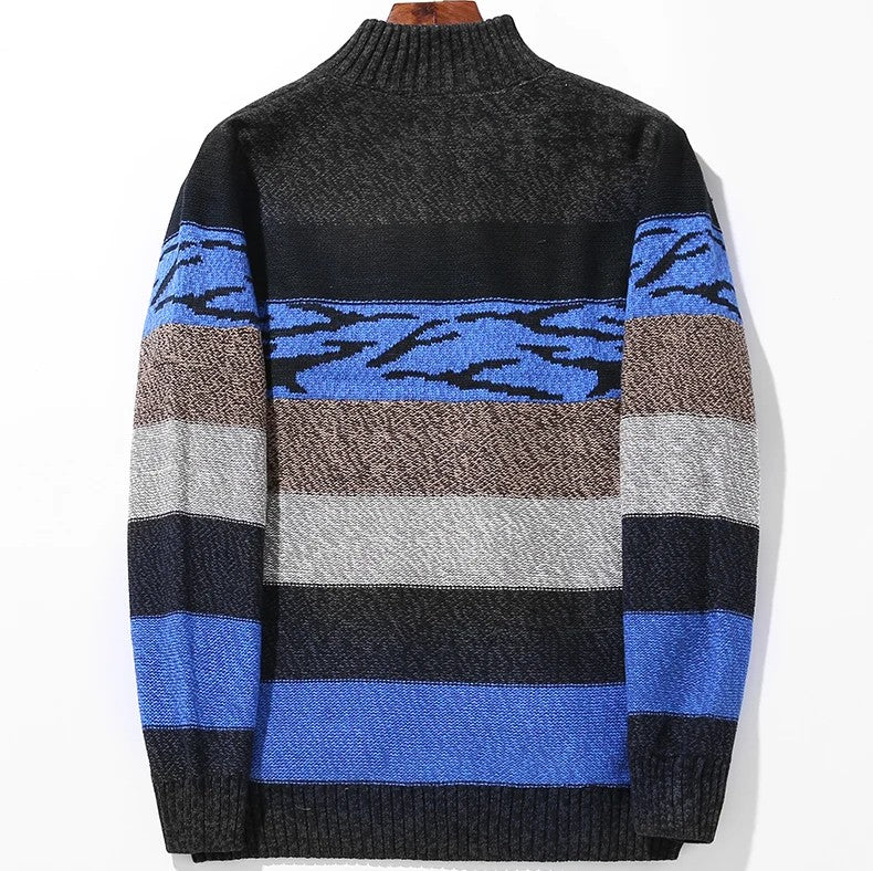 Jacques Color Block Wool Cardigan