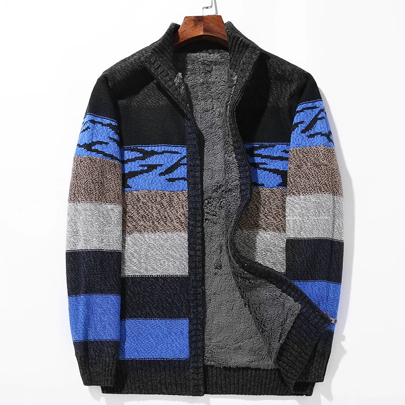 Jacques Color Block Wool Cardigan