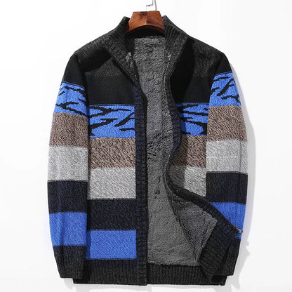 Jacques Color Block Wool Cardigan