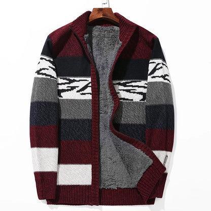 Jacques Color Block Wool Cardigan