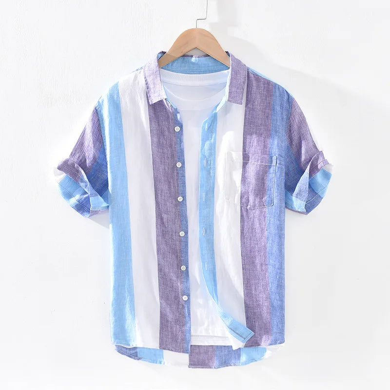 Keys Striped Beach Shirt