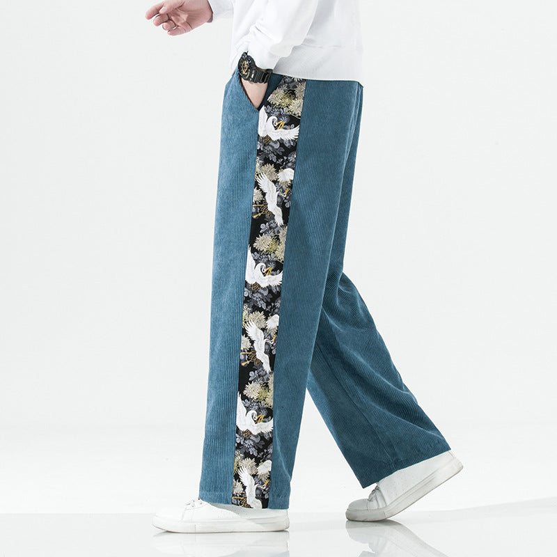 Kyoto Floral Corduroy Pants