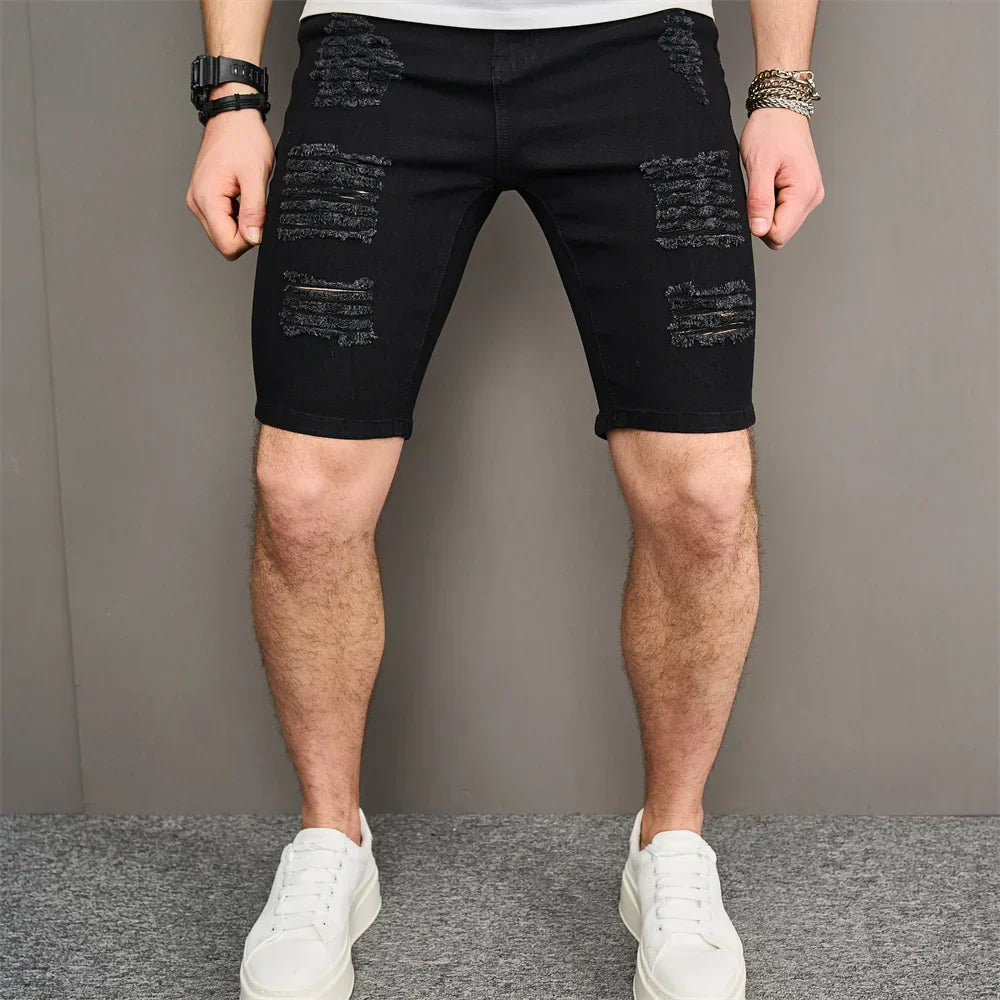 Mark Distressed Denim Shorts