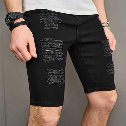 Mark Distressed Denim Shorts