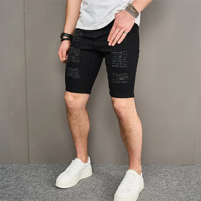 Mark Distressed Denim Shorts