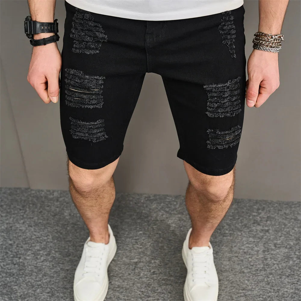 Mark Distressed Denim Shorts