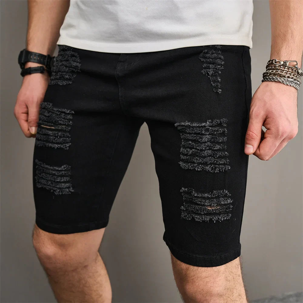 Mark Distressed Denim Shorts
