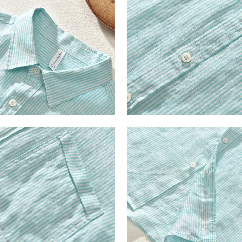 Oceanic Breeze Linen Shirt