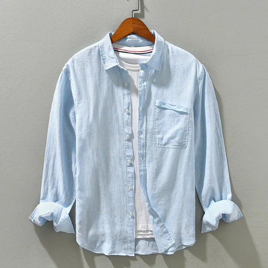 Oceanic Breeze Linen Shirt