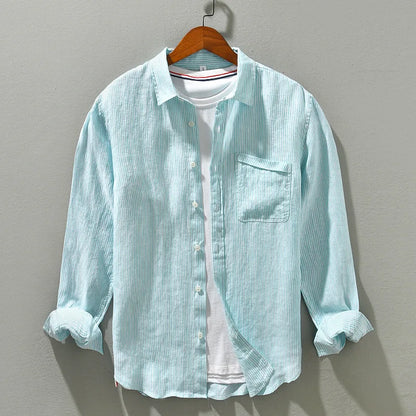 Oceanic Breeze Linen Shirt
