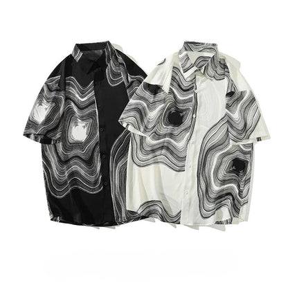 Perri Monochrome Ripple Shirt
