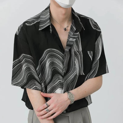 Perri Monochrome Ripple Shirt