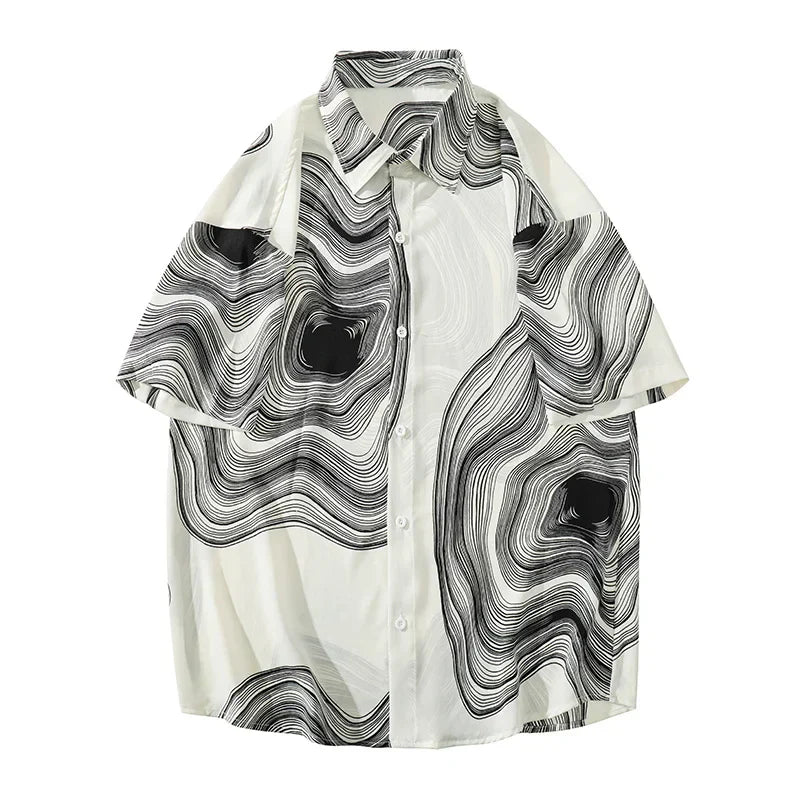 Perri Monochrome Ripple Shirt