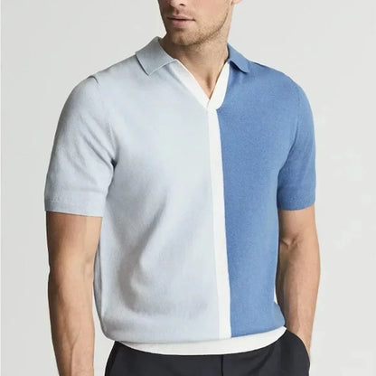Quinn Dual-Tone Knit Polo