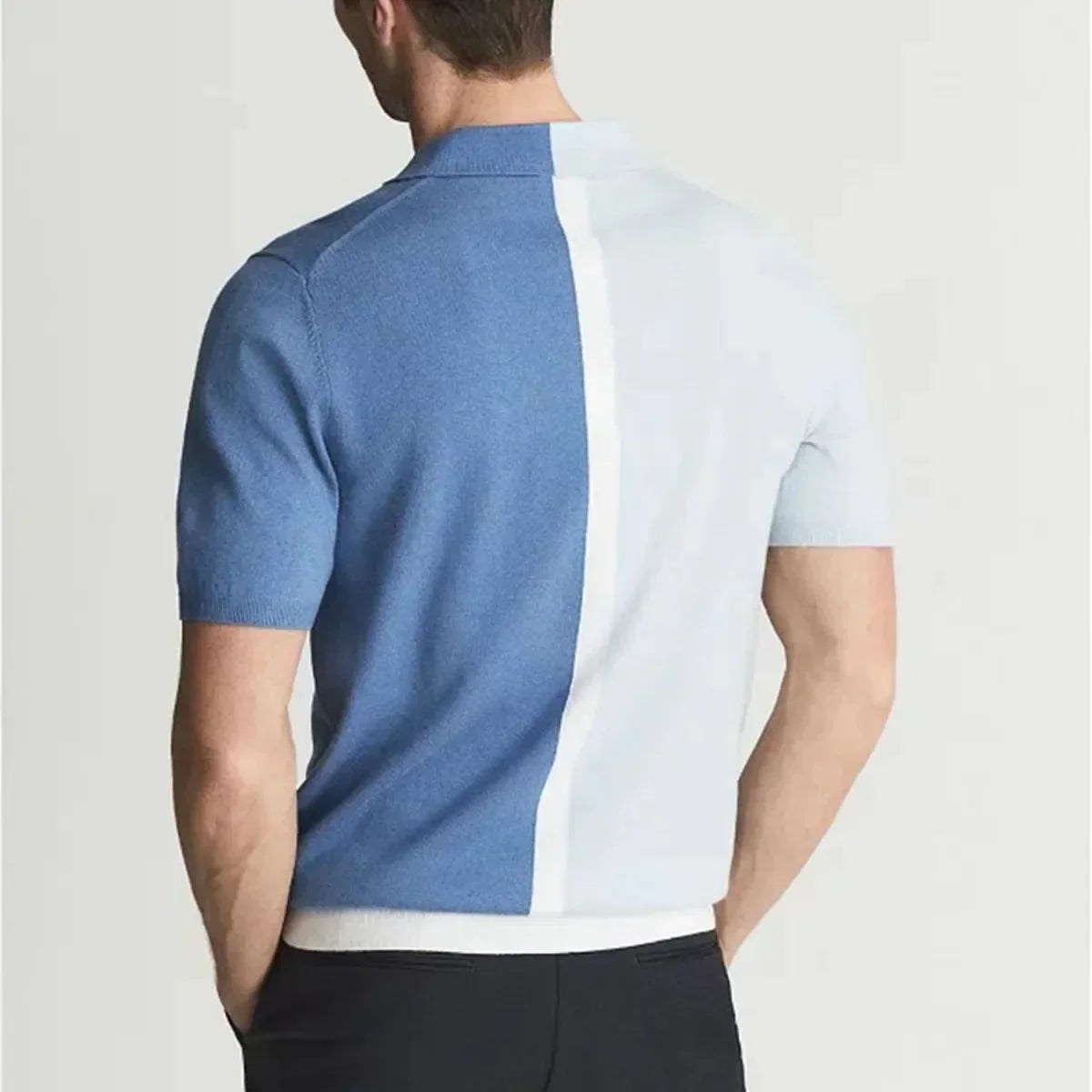 Quinn Dual-Tone Knit Polo