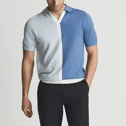 Quinn Dual-Tone Knit Polo