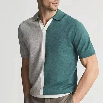 Quinn Dual-Tone Knit Polo
