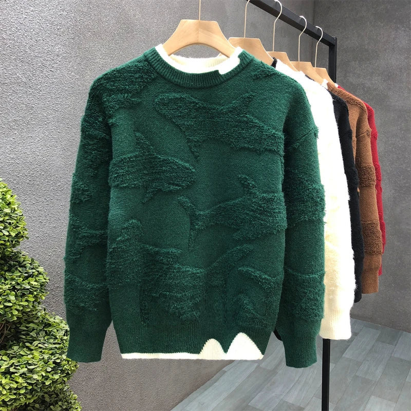 Sanders Shark Textured Sweater