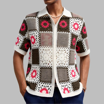 Sicily Floral Knit Shirt