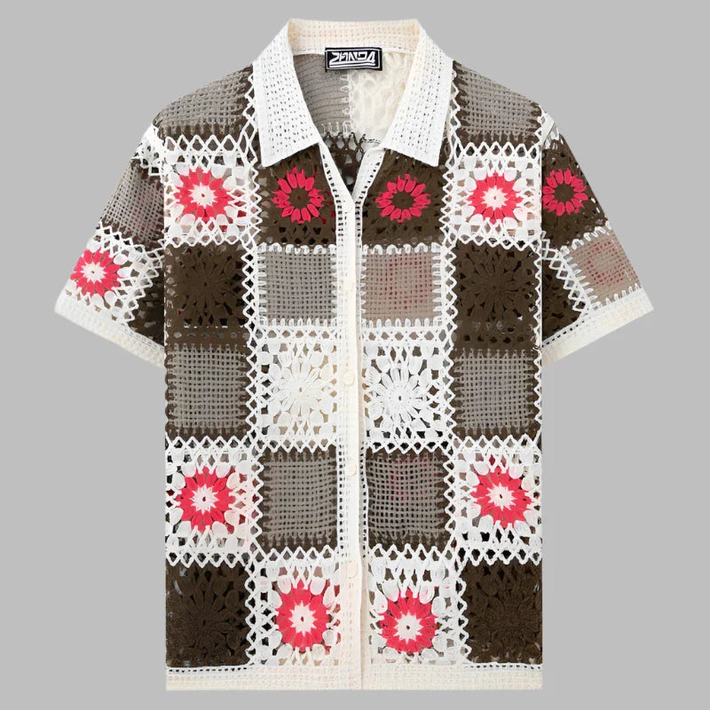 Sicily Floral Knit Shirt
