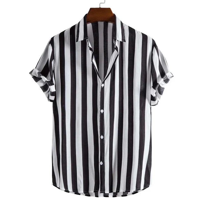 Stripe Button-Up Shirt