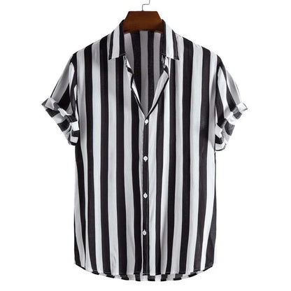 Stripe Button-Up Shirt