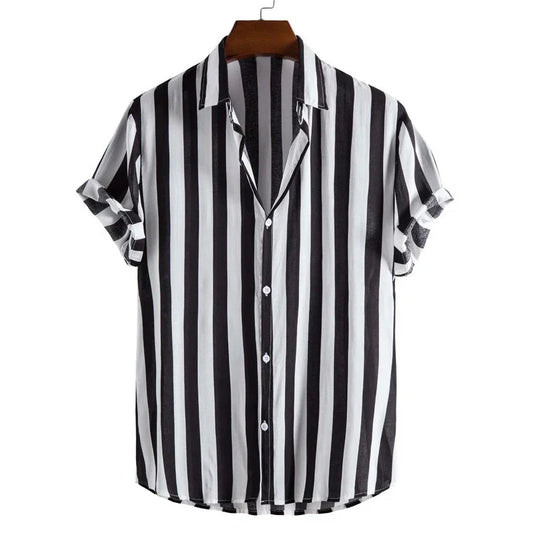 Stripe Button-Up Shirt