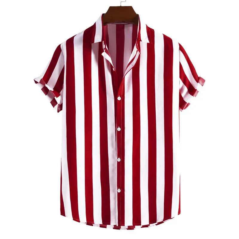 Stripe Button-Up Shirt