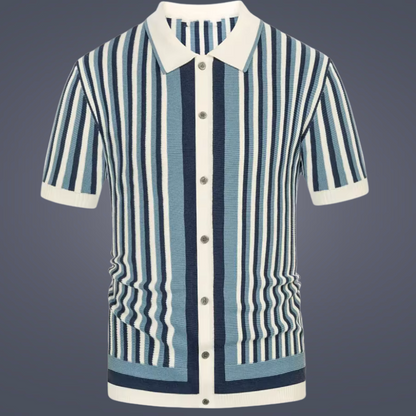 Striped Knit Polo